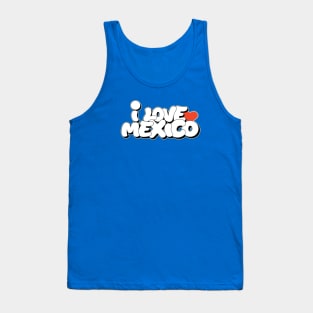 I love Mexico graffiti writing letters style Tank Top